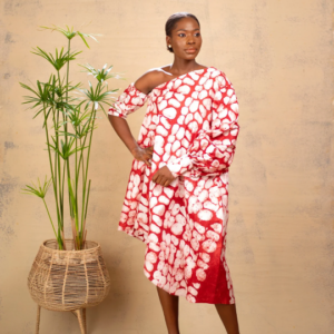 Asymmetric style dress