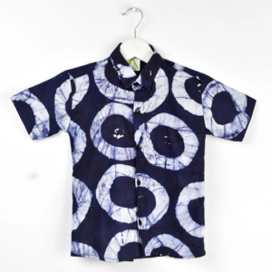 Classic Shirt in African print and sleeve detail