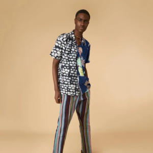 Faka Camp-Collar Shirt and Lamidi Asooke Trousers