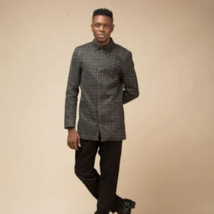 Malik Long Sleeve Blazer - Grey